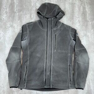 Kuhl Jacket Mens Large Gray Relik Hoody Full Zip Hooded Outdoors Hiking Granola